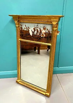 £875 • Buy Vintage Rare Fine Regency Period Guilded Mirror Late 19thc - Delivery Available
