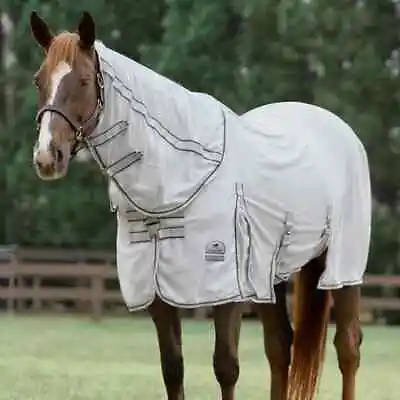 SmartPak Deluxe Fly Sheet With Hood Earth Friendly Fabric In Silver 69  • $35
