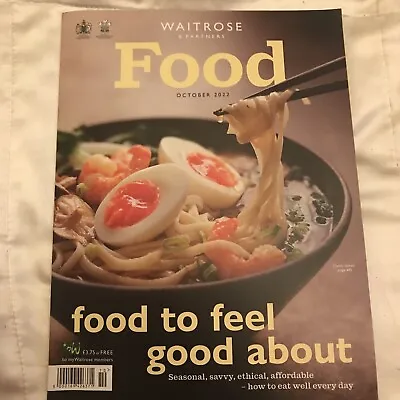 £3 • Buy Waitrose Food Magazine - October 2022