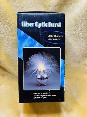 Vintage Fiber Optic Burst Lamp Color Changing 11” New Old Stock Open Box Tested • $123