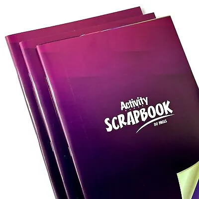 A4 Scrapbook Art Craft Drawing Scrapbooking Kids Photo Album Memory Book School • £3.67