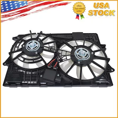 For 2014-18 Jeep Cherokee 2.0L 2.4L 3.2L Radiator Cooling Fan Assembly Dual Fan • $112.55