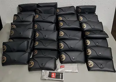 RAYBAN BLACK LEATHER AVIATOR WAYFARERCLUBMASTER SUNGLASSES CASE ONLY LOT 85pcs • $891.69