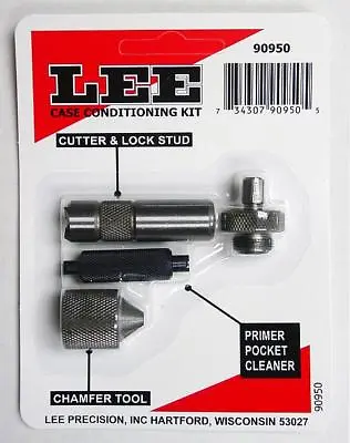 LEE 90950 Lee Case Conditioning Kit Case Cutter Lock StudChamfer & Primer  • $17.81