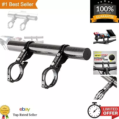 31.8MM Double Clamp Carbon Fiber Super Long Bike Bicycle Handlebar Extender E... • $33.99