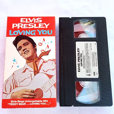 LOVING YOU Starring Elvis Presley (1989 VHS Of 1957 Movie) ** BUY 2 GET 1 FREE * • $3.57