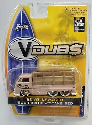 $14.95 • Buy Jada VDubs 63 VOLKSWAGEN BUS PICKUP W/STAKE BED 1/64