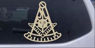 Masonic Past Master Car Or Truck Window Laptop Decal Sticker Desert Sand 3X2.8 • $4.99