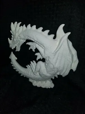 Crescent Shaped Dragon Ready To Paint Unpainted Ceramic Bisque  • $27