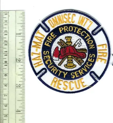 HTF Omnisec Int'l Security Services VA Virginia Fire Protection Patch - NEW! • $7.99