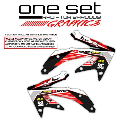 2005-2014 Honda Crf 450x Radiator Shrouds Graphics Kit Motocross Dirt Bike Decal • $94.40