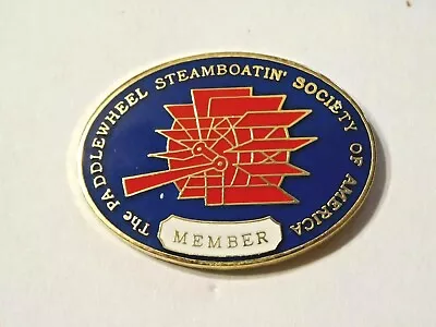 The Paddlelewheel Steamboatin' Society Of America ~ Member Lapel Pin • $7.99