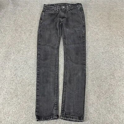 LEVIS 519 Jeans Mens 30 Black Skinny Stretch Denim W30 L31 (19753) • £13