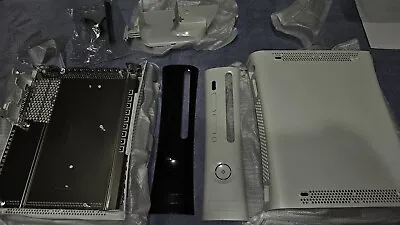 Xbox 360 Console White Model Black Face Plate And Plate Parts Casing Cover Nlv • $25