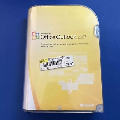 MICROSOFT OFFICE OUTLOOK 2007 PACKAGE & CD WITH PRODUCT KEY No Booklet VERY GOOD • $14.99