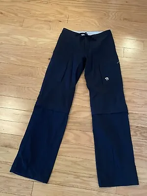 Mountain Hardwear Soft Shell Hiking Convertible Pants Black Women’s Size 2 • $33.99