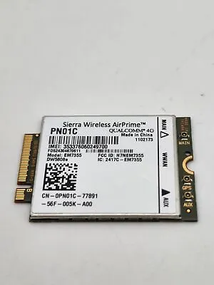 Sierra Wireless AirPrime PN01C Qualcomm 4G LTE WWAN Card EM7355 • $12.99