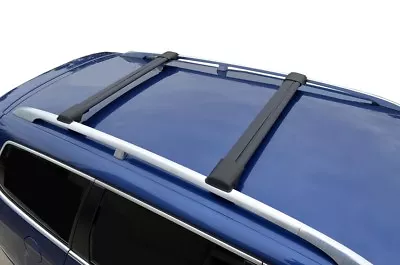 Alloy Roof Rack Slim Cross Bar For Holden Trax LT LTZ 2013-20 Lockable Black • $219.95