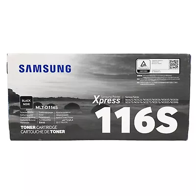 Samsung MLT-D116S Black Toner Cartridge Standard Yield Laser Printer SU840A • £43.99