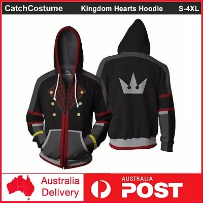 $23.99 • Buy Kingdom Hearts Sora Hoodie Sweatshirt Cosplay Costume Zipper Jacket Coat Unisex