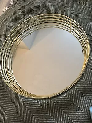 Decorative Mirror Tray With Gold Trim • £10