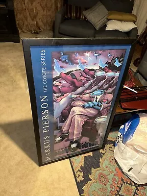 Markus Pierson Art The Coyote Series Poster Lot Of 2 Sea Of Tranquillity & Blue • $500
