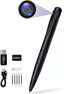 Hidden Cam Pocket Pen Camera 1080P HD 64GB Mini Video Recorder DVR Security USB • $28.99