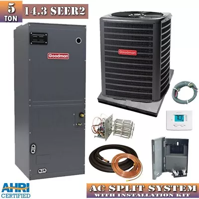 Goodman 5 Ton 14 SEER2 AC Central Air Conditioning Split System GSXN406010 AMST6 • $4699
