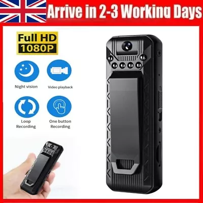 Mini Camera Full HD 1080P Body Camcorder Night Vision DV Video Voice Recorder • £21.16