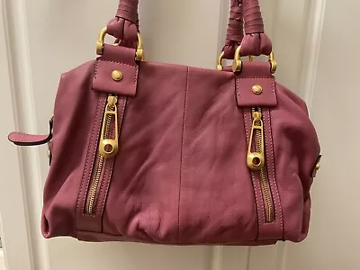 B Makowsky Leather 2 Strap Pink/Fuschia Bag • $67.67
