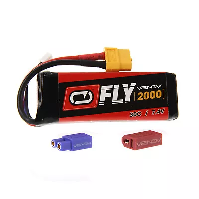 Venom Fly 30C 2S 2000mAh 7.4V LiPo Battery With UNI 2.0 Plug • $23.99