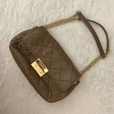 Michael Kors Sloan Quilted Soft Leather Shoulder Chain Purse • $74.99