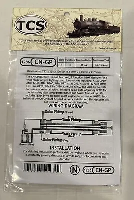TCS CN-GP ~ N Scale ~ DCC Motor Decoder For Atlas Kato And Life-Like ~ 1286 • $38