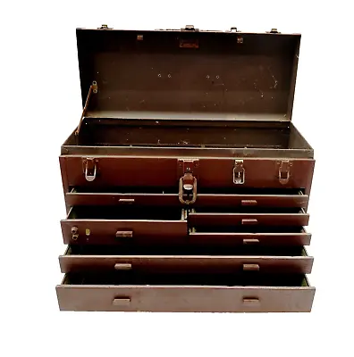 Vintage KENNEDY WESTINGHOUSE 7 Drawer 20  Machinists Mechanic Tool Box Chest 520 • $116.99