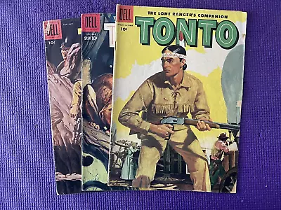 Vintage Lot Of (3) Dell Comics Tonto • $14.99