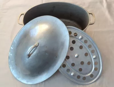 Vintage Super Maid Cookware Aluminum Roasting Pan With Rack • $36