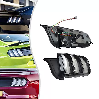 Fits Ford Mustang Tail Lights LED Sequential Turn Signal Smoke Clear Euro Style • $273.60