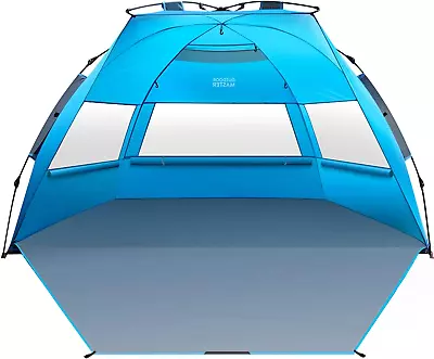 Pop Up Beach Tent For 4 Person - Easy Setup And Portable Beach Shade Sun Shelter • $82.99
