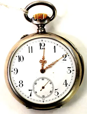 Antique European Repeater Pocket Watch Hallmarked JCR Silver And Gold 16size • $2150