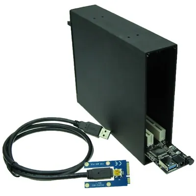 Mini PCIe To Dual PCI Bus Slot Adapter With Case Enclosure • $130
