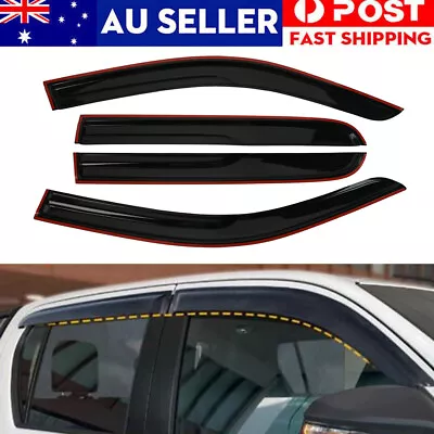 Weather Shield Window Visor Weathershields For Hilux Dual Cab 2015-2021 2020 19 • $27.95