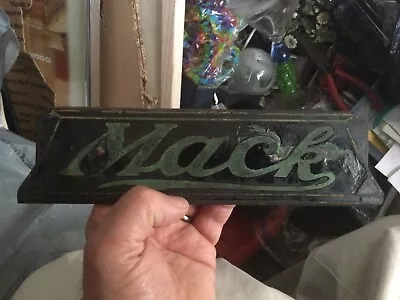 Very Old 9 Inch Antique Enameled Mack Truck Sign No Reserve  • $102.50