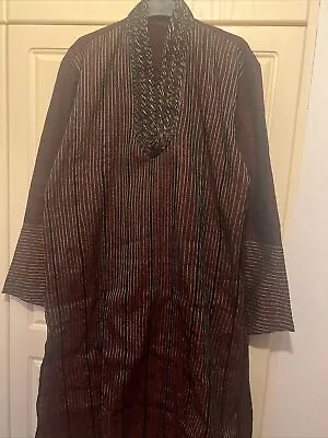 Maroon Black Indian Mens Bollywood Suit Size 40 • £20