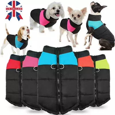 £6.99 • Buy Pet Dog Warm Coat Fleece Jacket Jumper Sweater Winter Clothes Puppy Vest Outfit