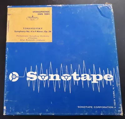 2-TRACK SONOTAPE - TCHAIKOVSKY SYMPHONY No. 4 In F Minor - SWB 9001 - REEL TAPE • $49.50