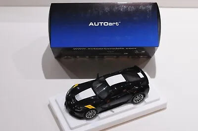 Autoart Chevrolet Corvette Grand Sport Black With White Stripes Scale 1:18 71273 • $170