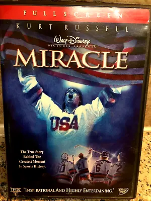 Miracle DVD 2 Disc Set / True Story / Full Screen / Ships Free With Tracking • $6.65