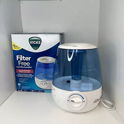 Vicks Filter Free Cool Mist Humidifier 1.2 Gallon For Medium Size Room V4600 • $19.99