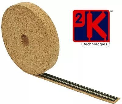 Model Railway Cork Roll Track Bed 10m Long X 35mm W X 2mm Thi 00 Gauge +PlusPost • £10.99