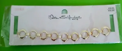 MISS SELFRIDGE NECKLACE Gold Tone Hoop Choker BNWT £10 Gold Tone Loops Circles • £7